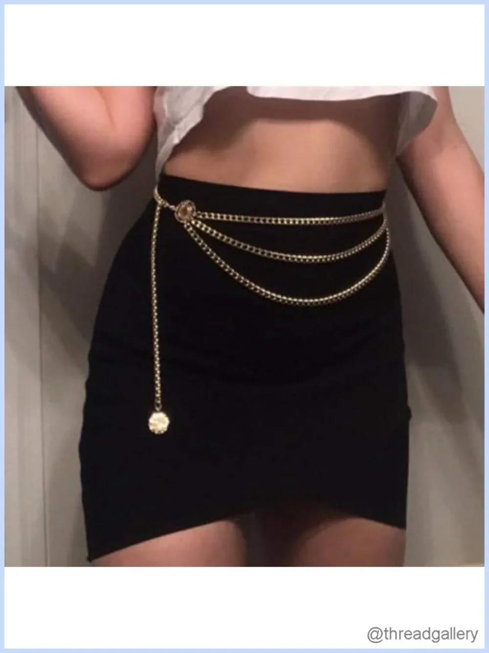 Silver Gold Chain Belt for Women Layered Waist Chain Plus Size Metal Belt for
